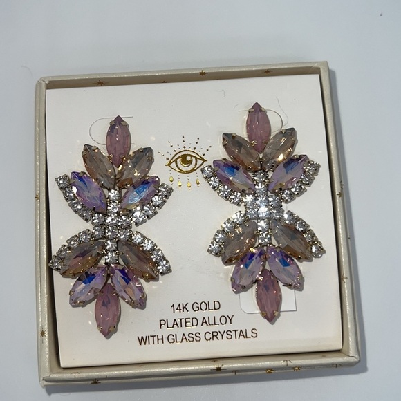 Eye Candy 14k Gold Plated Earrings - Picture 2 of 2